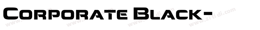 Corporate Black字体转换